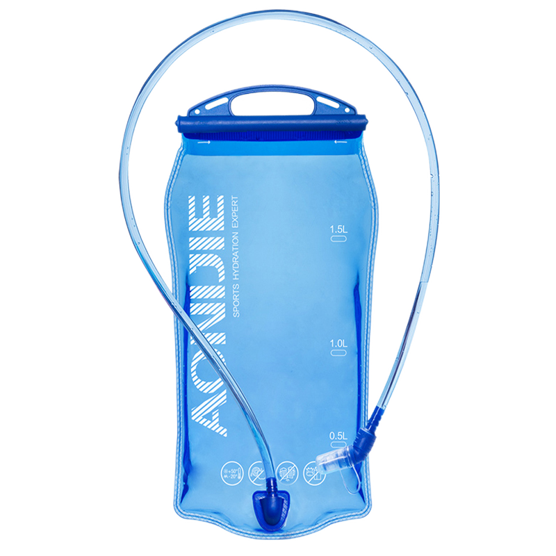 AONIJIE Outdoor Hydration Bladder, Portable Water Bag for Hiking, Mountaineering, Cycling, Running, Collapsible Water Reservoir, 1.5L Capacity