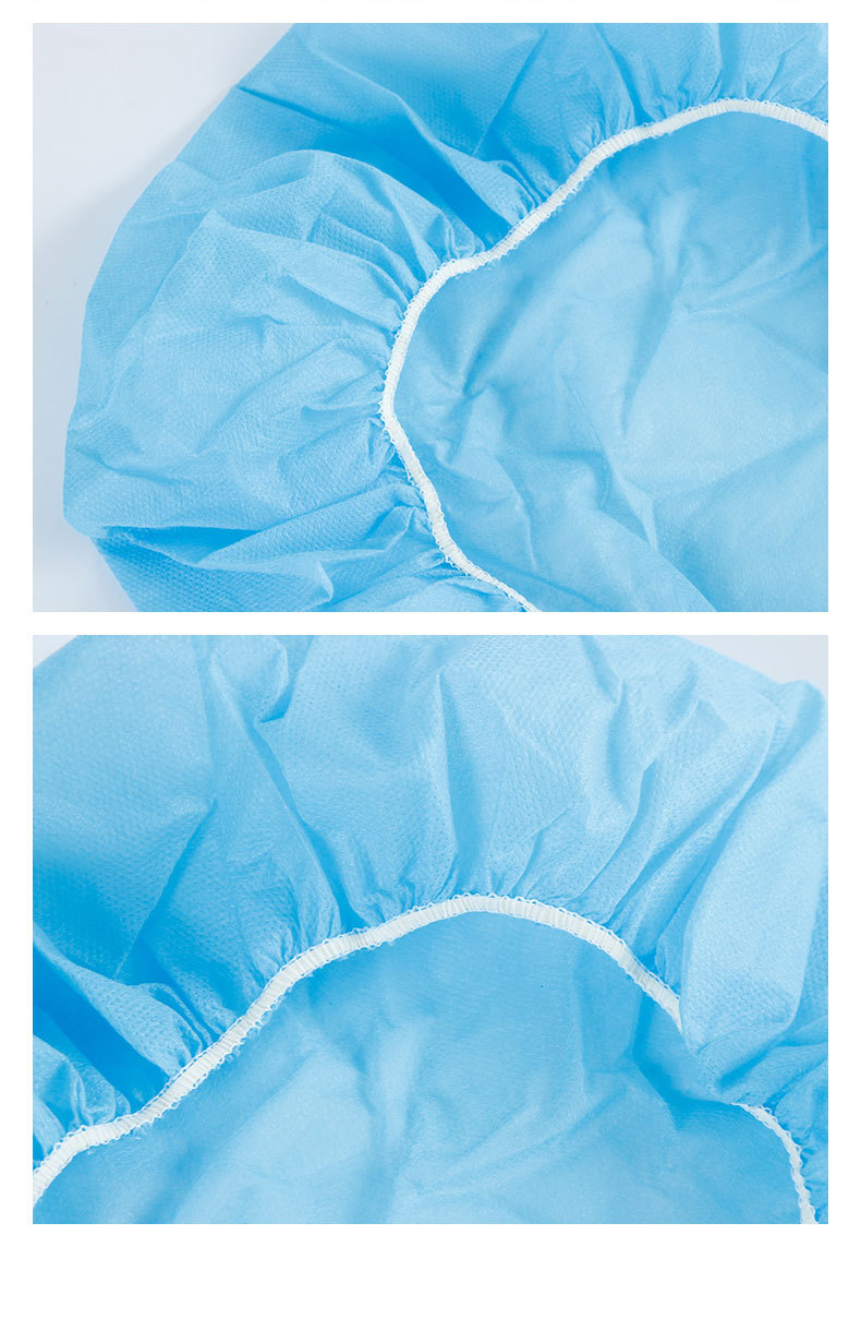 Golmud Disposable Head Cover, 50 Pieces/pack, Blue, Non-Woven Hat, Food Processing Hood, GM7901 7