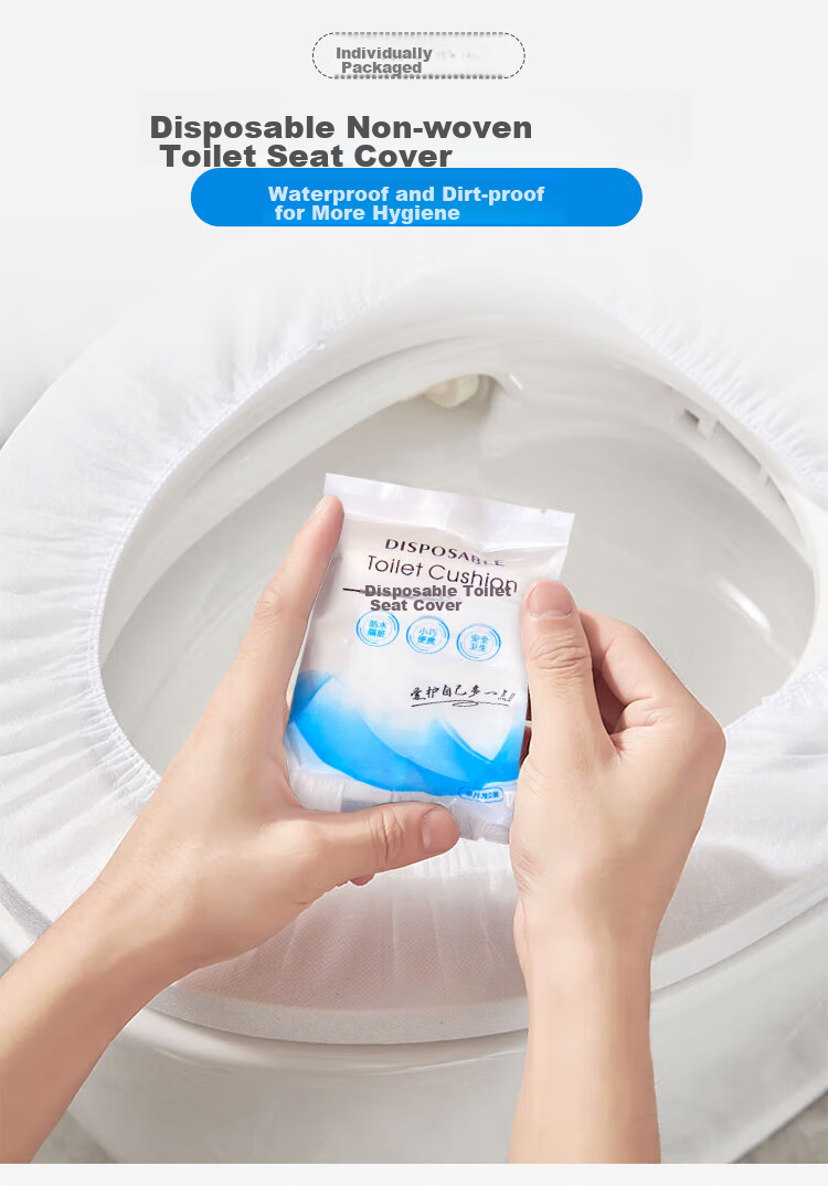 JAJALIN Disposable Toilet Seat Covers [250 Pieces], Dissolvable Toilet Seat Protectors, Waterproof Toilet Seat Covers for Hotels And Maternity Use 1
