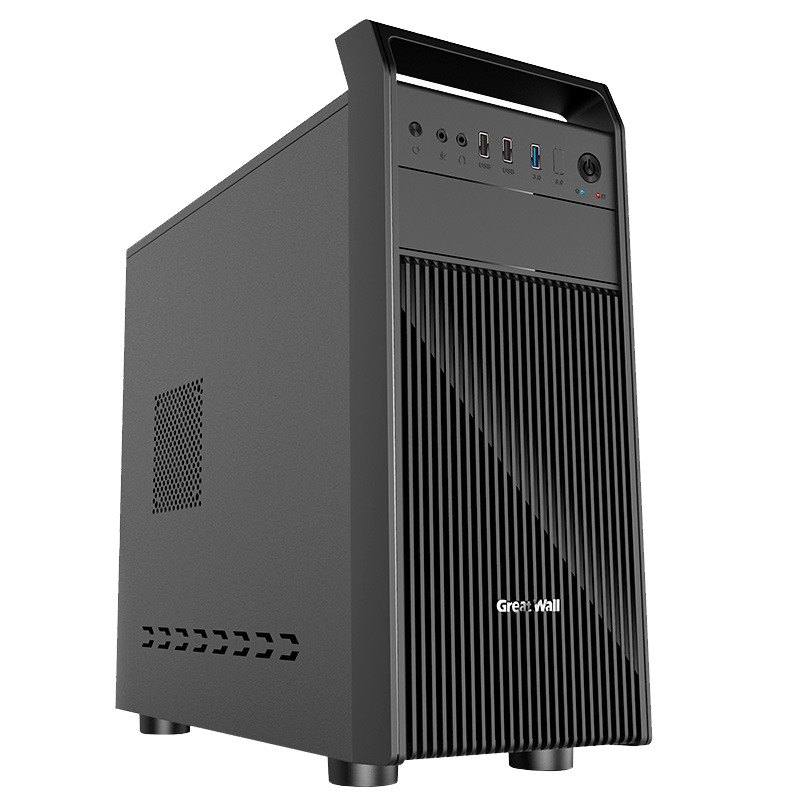 Great Wall Shangqi R25 Business Computer Case (MATX Motherboard/Handle/Cable Management/0.6mm Thick Hardware/USB3.0/4 Hard Drive Bays/Optical Drive Bay)