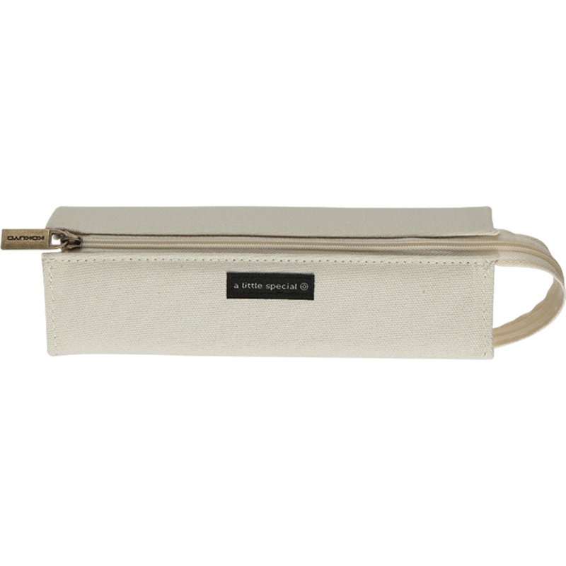 KOKUYO One-Meter New Pure Stationery Pencil Case, Large Capacity Pencil Storage Box, Compartmentalized Organization, Beige, 1 Piece, WSG-PCS22LY