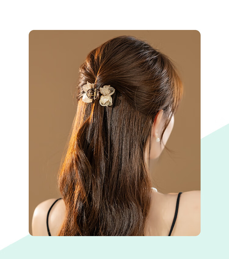 CHIMERA Luxury Half-Up Mesh Hair Claw Clip Age-Reducing Hair Accessory for Women Birthday Gift 1