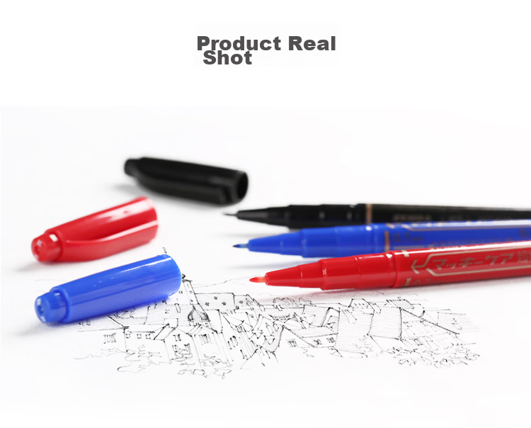 ZEBRA Retractable Marker Pen, Oil-Based Colorful Marker/logistics Chalky Pen/signature Pen, P-YYSS6, Gree 7