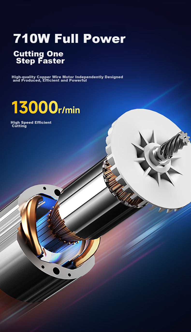 Dongcheng Angle Grinder WSM710-100, Hand Grinder, Polisher, Sander, Cutting Machine, Power Tool 6