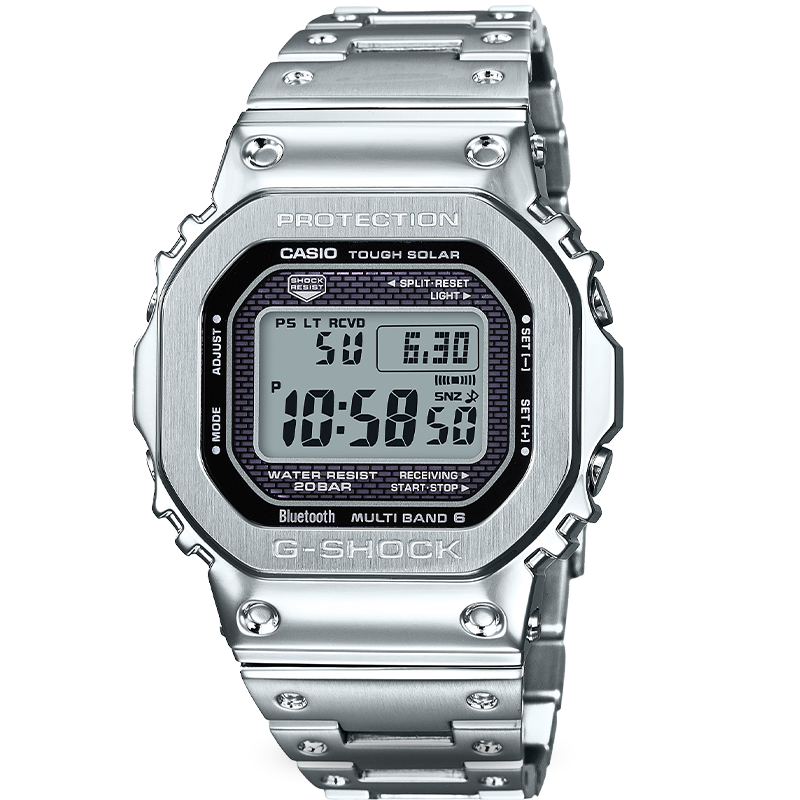 Casio Men's G-SHOCK Classic Small Square Small Silver Block Digital Watch, Japanese/Korean Style Gift Box Edition GMW-B5000D