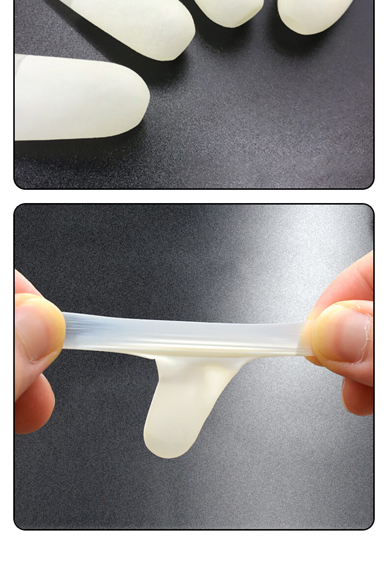WK Cut Latex Disposable Frosted Work Waterproof Non-slip Cut Frosted Finger Cots 1000pcs/Pack M 9