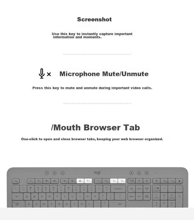 Logitech K650 Enterprise Wireless Bluetooth Keyboard, Office Keyboard, Dual-Mode Keyboard with Palm Rest, Receiver Included, Premium Series, Commercial Version, White [Single Order Discount] 4
