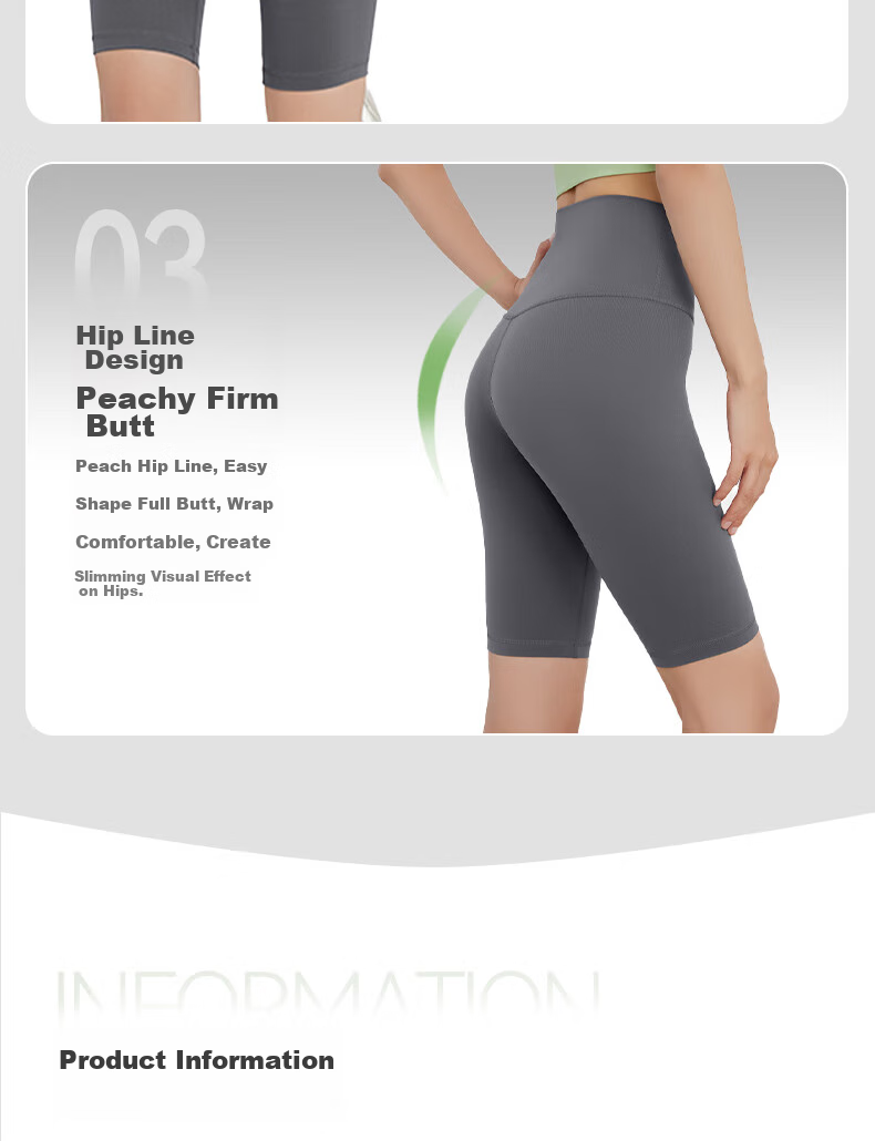 XUEXIMAN Yoga Pants for Women, One-Size High-Waisted Bike Shorts with Butt-Lifting Effect, Tight-Fitting Sports Fitness Shorts for Outdoor Wear 7