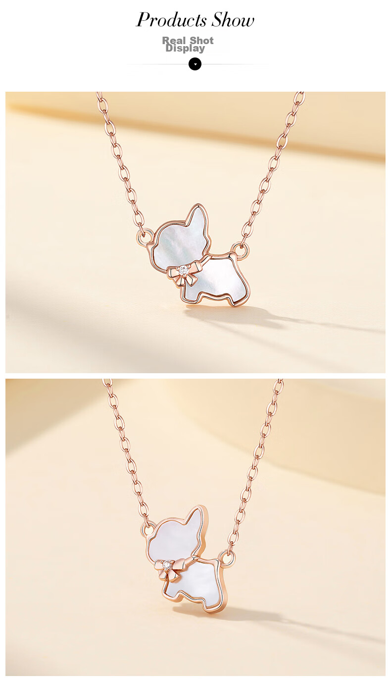 Grace Girl Dog Diamond Bracelet for Women, Elegant Luxury Rose Gold Jewelry, Anniversary Birthday Gift for Girlfriend 4