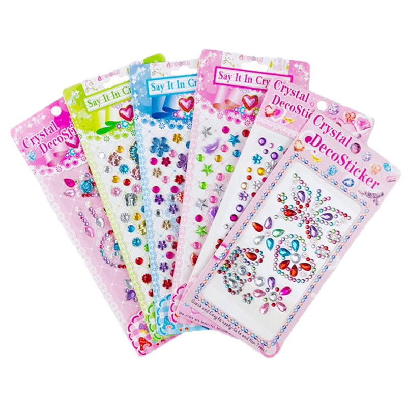 JEPPE Children's Stickers, Creative DIY Diamond Stickers, 3D Reward Stickers for Girls [20 Pieces], Birthday Gift