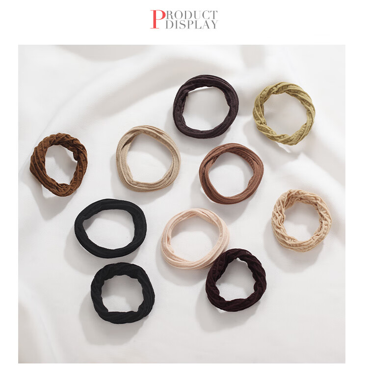 CHIMERA 20-Piece Set of High-Elasticity, Durable Hair Ties, Simple Bun Maker, High Ponytail Holder, Rubber Bands for Women's Hair Accessories And Headwear 6