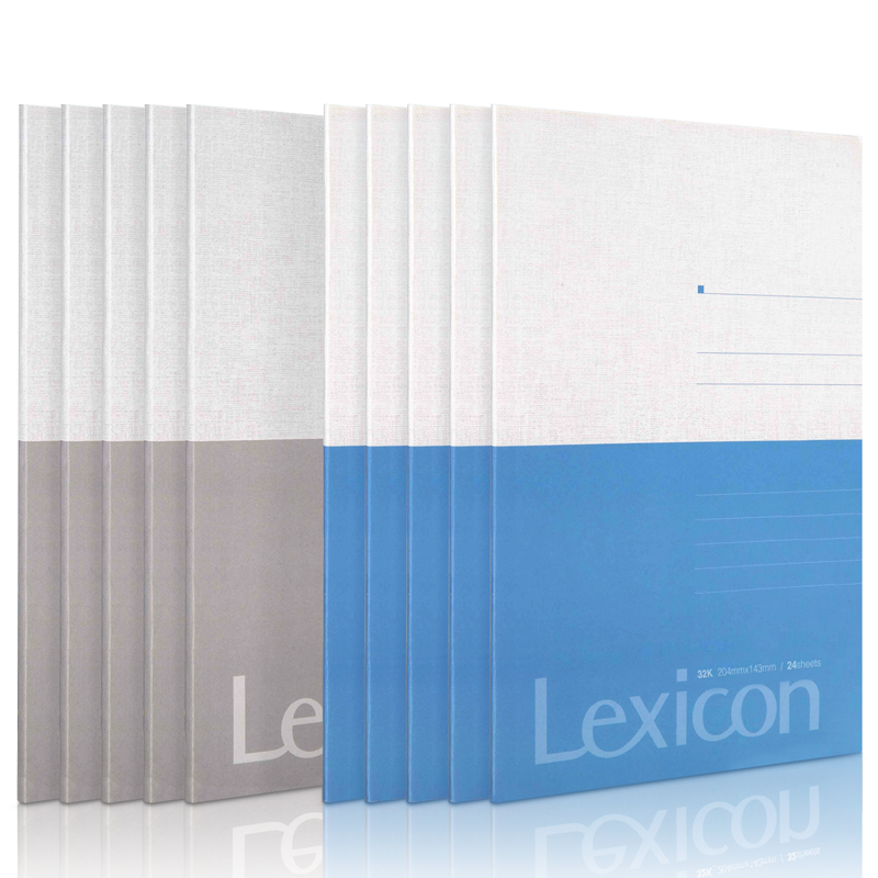 Deli 10-Pack 32K/24-Sheet Wire-Bound Softcover Notebooks - Memo/Work Notebooks/Diaries/Stationery Office Supplies 7952