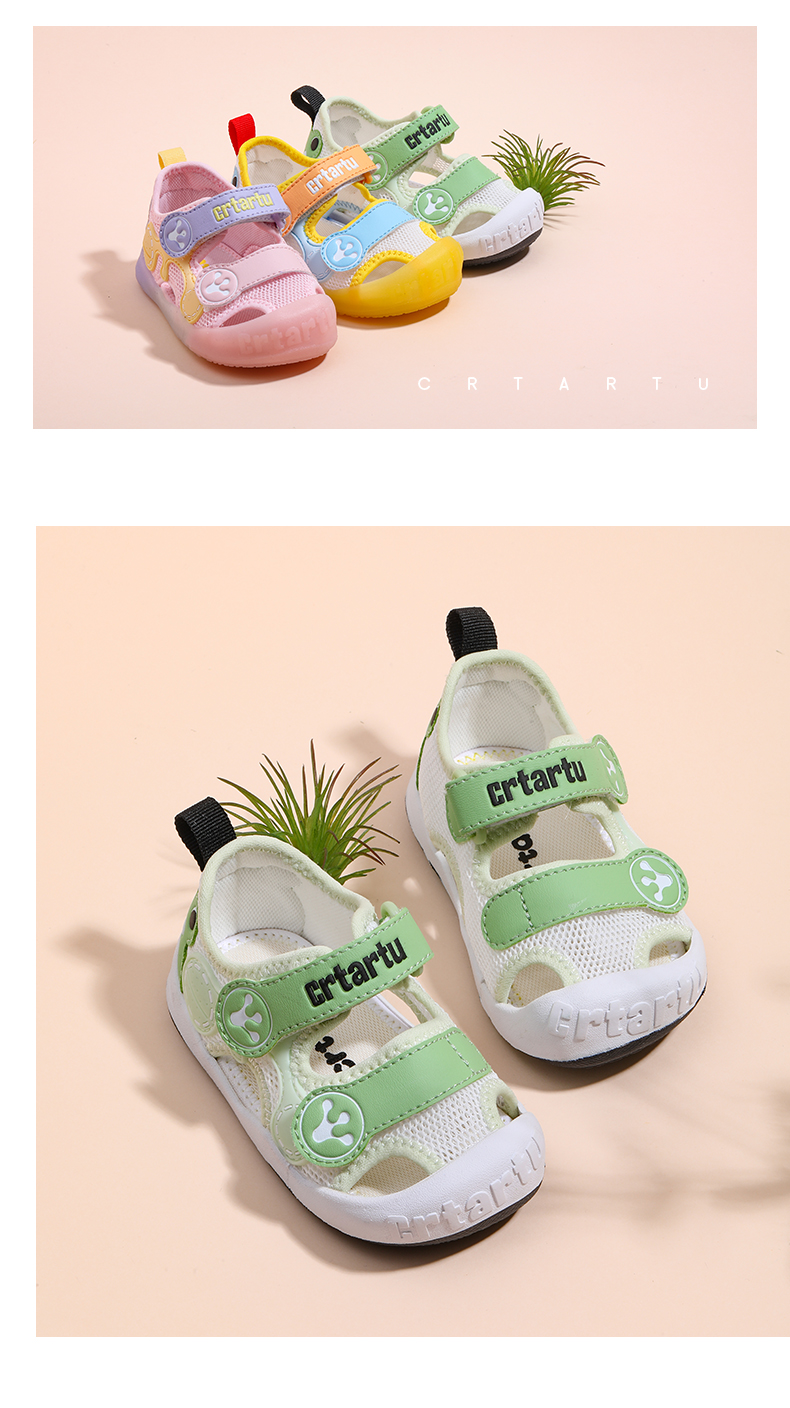 Katetu Toddler Walking Shoes, Baby Sandals for Boys, Summer Walking Shoes for Ages 1-6, Breathable Mesh Children's Sandals XBI124 6