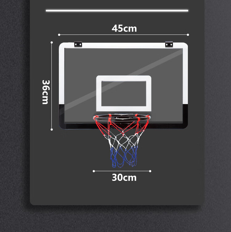 LIVEX Wall-Mounted Basketball Hoop, Indoor And Outdoor Standard Basketball Rim for Children, Boys, Girls, Adults, Home Use And Training 3