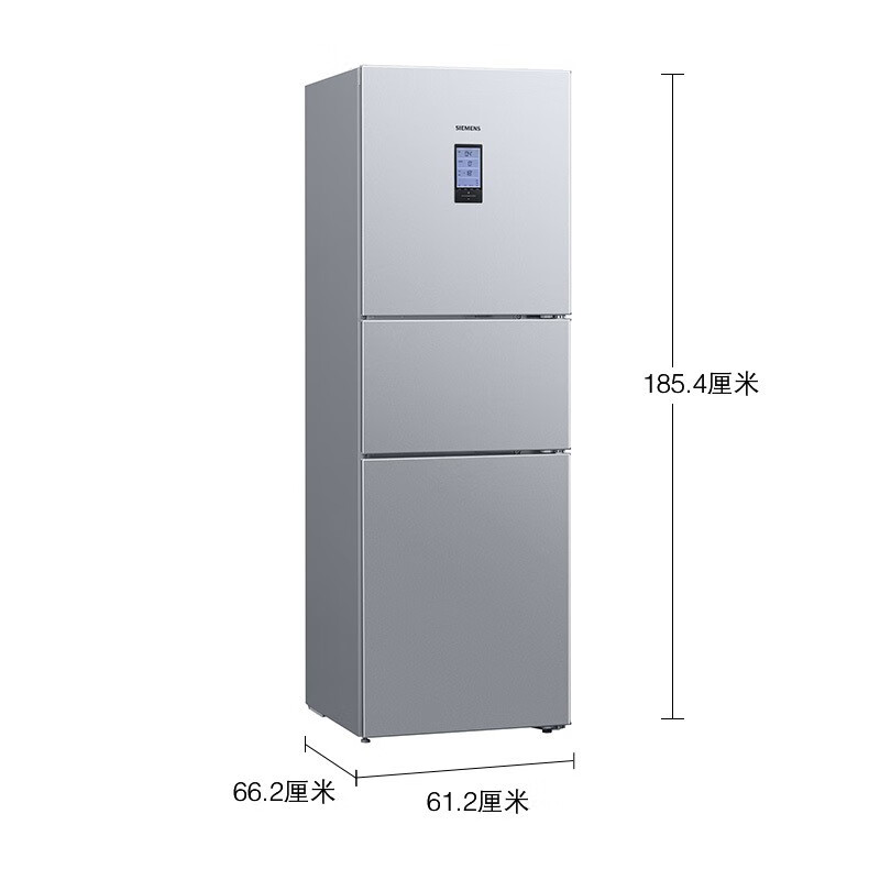 西门子（SIEMENS）274升 三门冰箱 混冷无霜 零度保鲜 家用节能 KK28UA41TI 银色