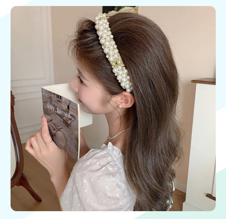 CHIMERA Wide Headband, Face-Slimming, Fashionable Hairband, High Crown, Outdoor Hair Accessory, Birthday Gift for Wome 6