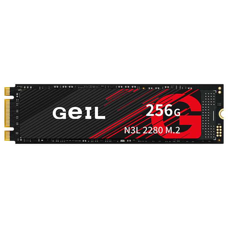 GEIL, 256GB SSD Solid State Drive, M.2 SATA Protocol, 2280 NGFF, Desktop Laptop, High-Speed 500MB/s, N3L Series