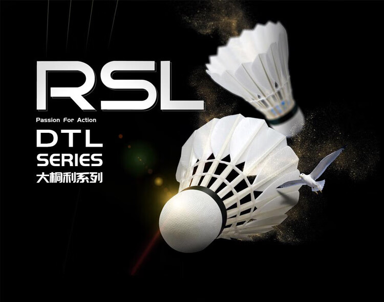 RSL Badminton Training Practice Shuttlecocks DTL-82, 12 Pieces Per Tube 1