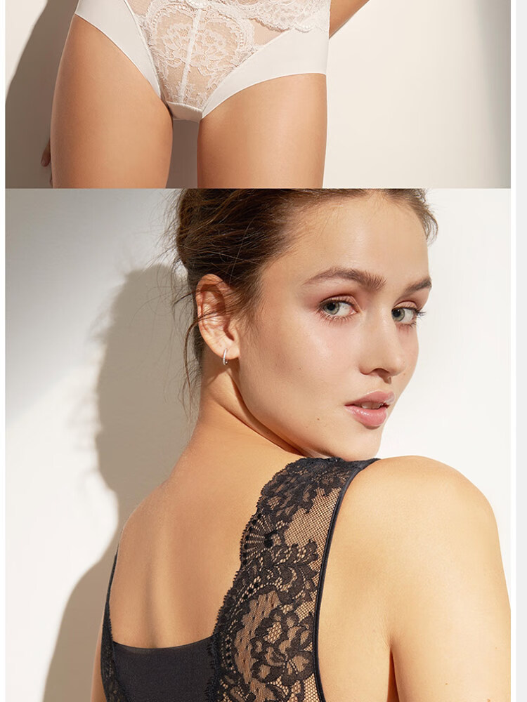 Aimer Women's Summer Lace V-Neck Bra Cup Tank Top AM714142 160 4
