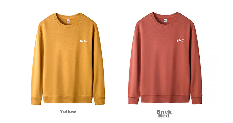Huili Men's Sweatshirt, Round Neck Long Sleeve T-Shirt, Printed Simple Undershirt, Casual Trendy Jacket for Spring And Autumn, Men's Clothing 9