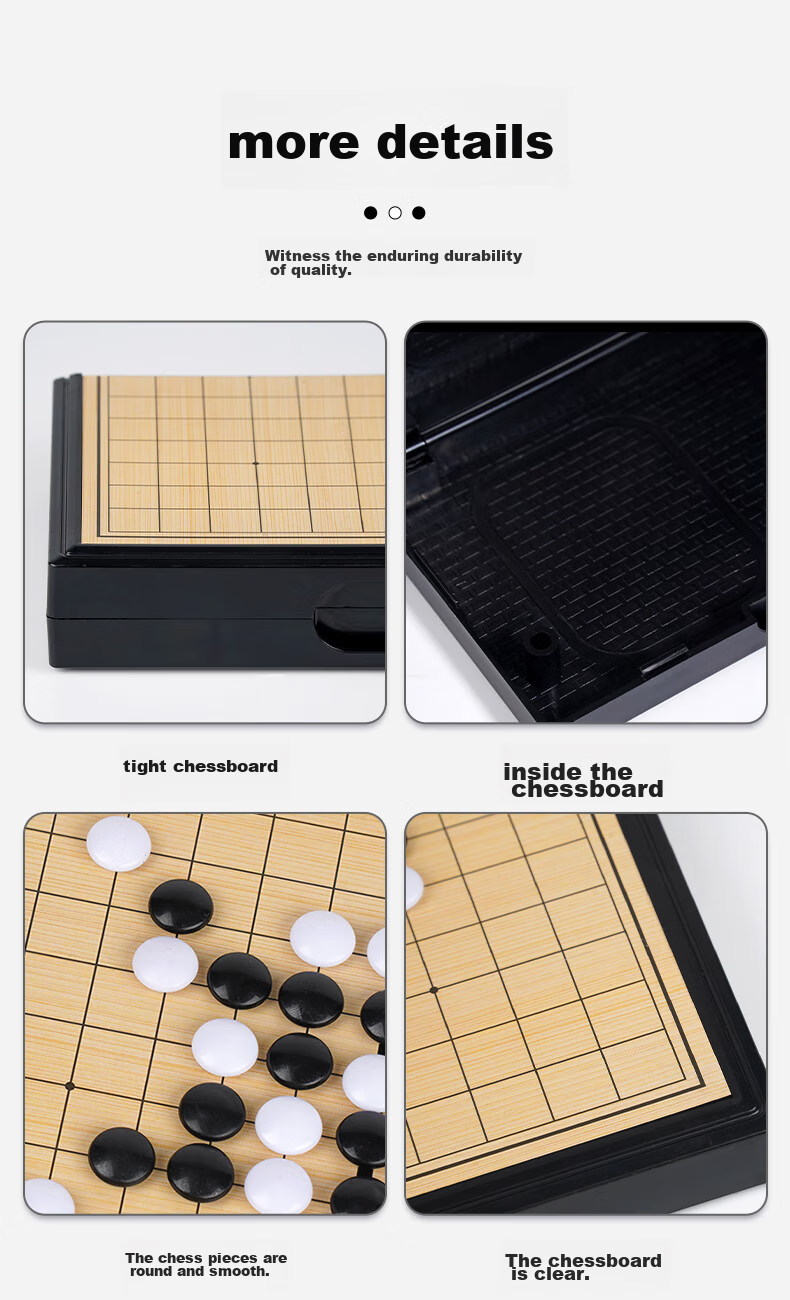 Toylezhi Magnetic Portable Folding Go and Gomoku Board Children's Educational Puzzle Toy Children's Day Gift 5