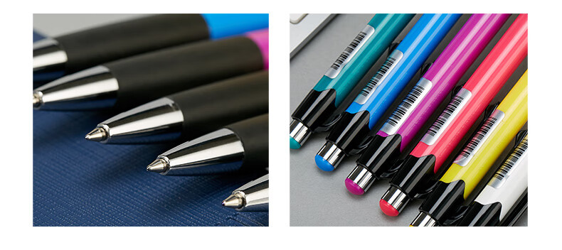AIHAO [Back to School Essential] Retractable Ballpoint Pen 0.7mm Medium Oil Pen Bullet Tip Original Ball Pen Business Office Pen Student Blue Classic Ballpoint Pen 12 Pcs/box Ah505 13