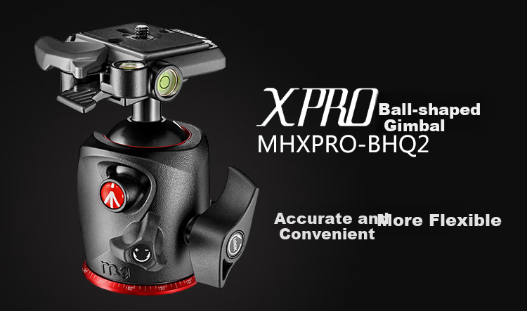 Manfrotto XPRO Ball Head Portable Stabilized DSLR Mirrorless Camera Photography And Videography Head, Weight Capacity 15kg, MHXPRO-BHQ2 2