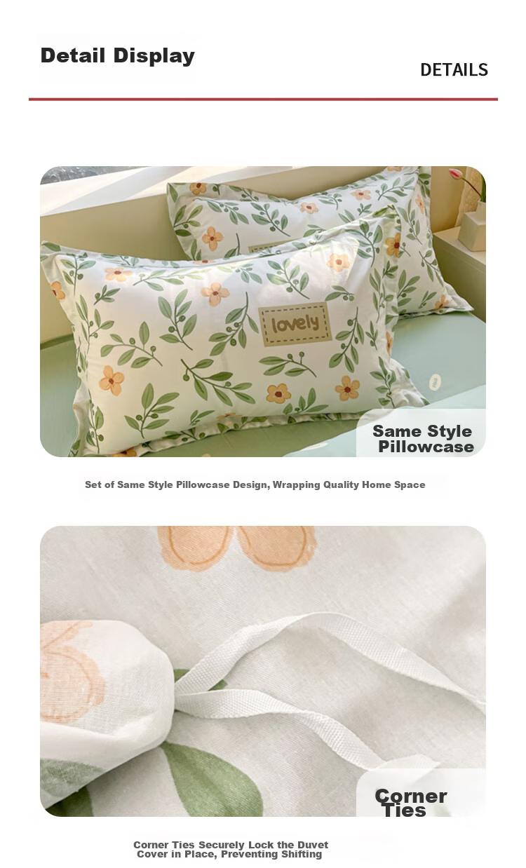 Wuyinliangpin Cotton Bedding Set, 100% Pure Cotton Bedsheet, Duvet Cover, Quilt Cover, 200x230cm, Suitable for Mother-Child Co-Sleeping, Coffee Patter 12