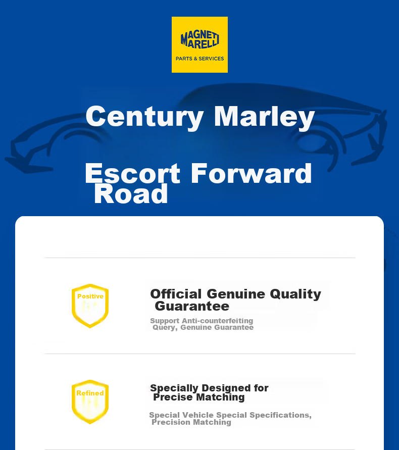 MAGNETI MARELLI Car Windshield Wipers, Wear-Resistant Natural Rubber, Compatible with Angkesaila/2020-2025 Next-Generation Models, 1 Pair 1