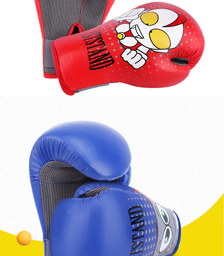 LASTSTAND Children's Boxing Gloves, Small Size Punching Bag Gloves, Combat Training Fitness Entertainment Gloves, Ultraman Blue 6