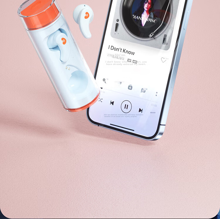 SONGX Bluetooth Headphones, Wireless Sports Running Business Gaming Music Long Battery Life Semi In-Ear Bluetooth 5.3 Compatible with Apple Android Universal Earphones, Almond Brow 14
