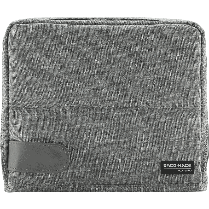 KOKUYO HACO HACO Handheld Storage Organizer Bag, Medium-Sized Storage Bag, Handbag, Dark Gray, 1 Piece, WSG-BB01DM