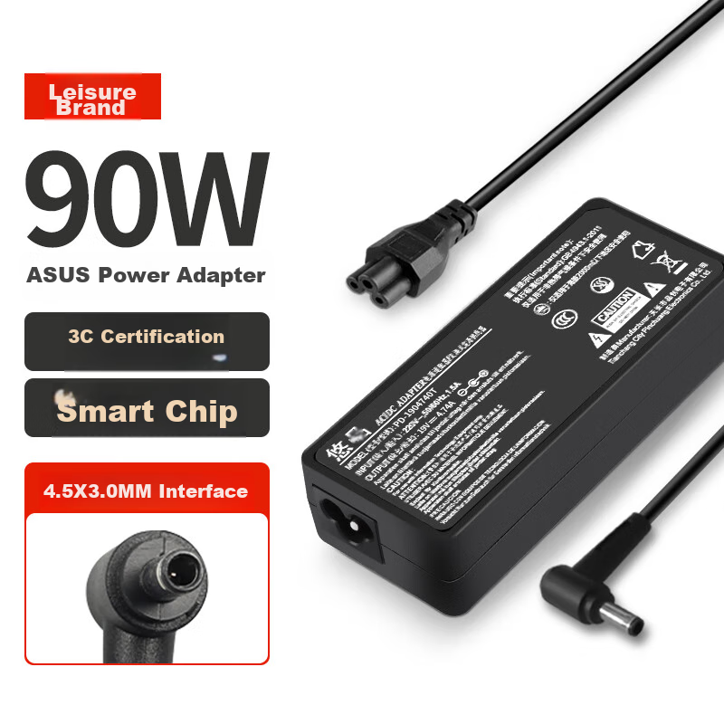 Youpin ASUS Laptop Charger, 19V4.74A, 90W Universal PRO0551, 451LBU400V, 4.5*3.0mm Small Round Port with Pin, Power Adapter Cable