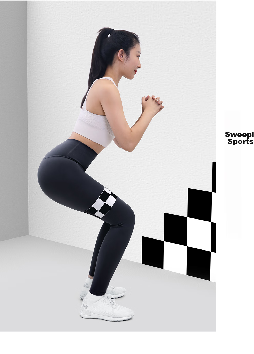 PROIRON Puli'ai, Hip Elastic Band, Leg Fitness Yoga Resistance Band, Elastic Rope, Non-Slip, Non-Rolling Edge, Buttocks Lifting Aid 10