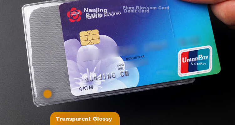 DiLe Transparent Frosted Card Holder for ID Cards, IC Cards, Social Security Cards, Bus Cards, Membership Cards, Protective Case 6513 (Pack of 40) 7