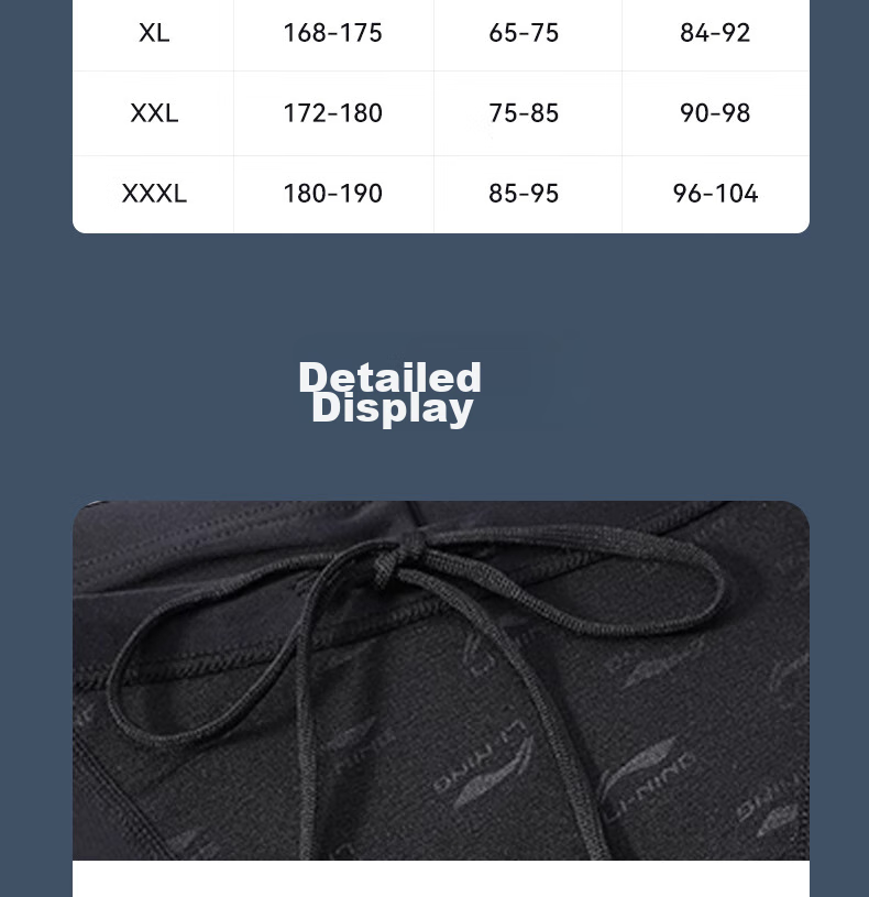Li-Ning Swimming Trunks, Goggles, And Swim Cap Three-Piece Set for Men, Quick-Drying Anti-Embarrassment Swimming Training Equipment 312 Square Leg, XXL 12
