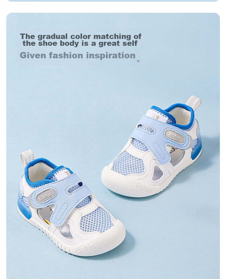 Katetu Toddler Walking Shoes, Baby Sandals for Ages 1-3, Infant And Child Shoes, Summer Children's Sandals, Little K Shield Functional Shoes X4BEA28 9