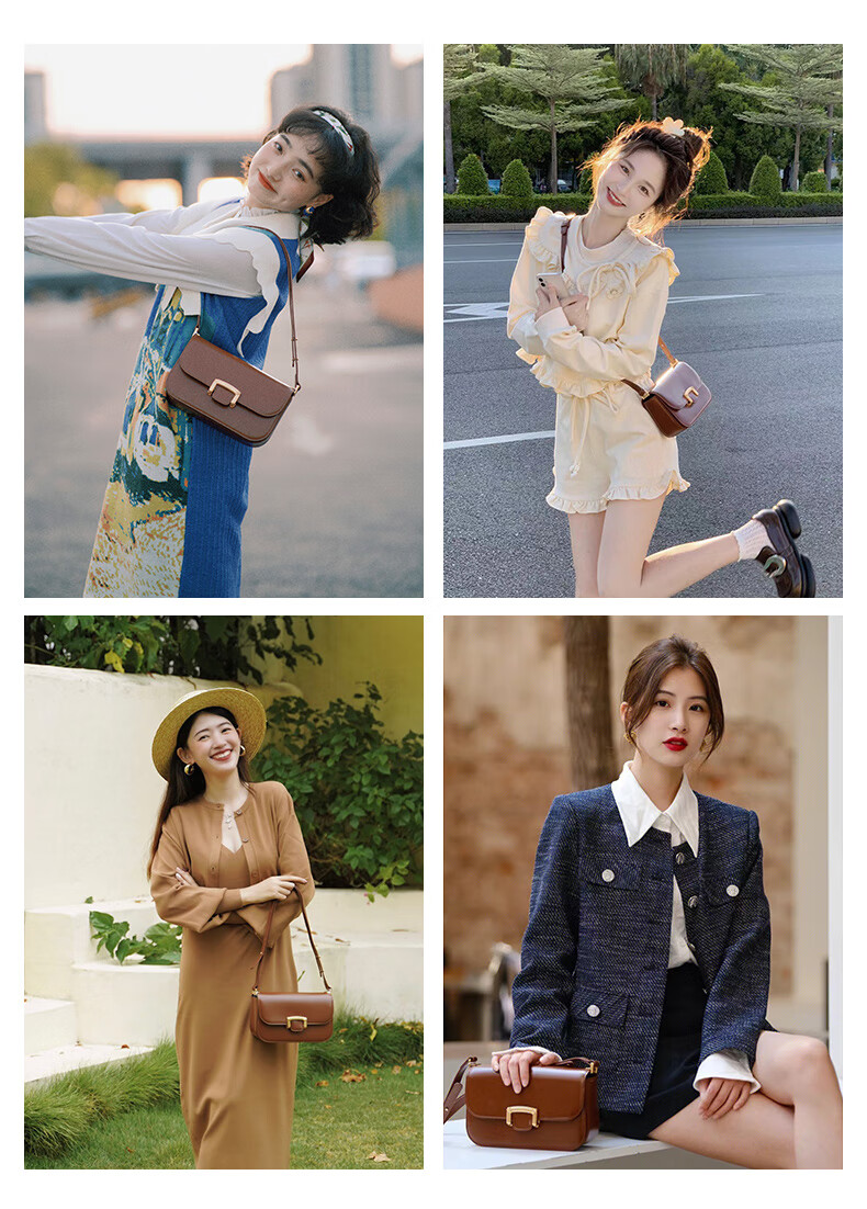 La Festin [Xu Lu's Choice] Frame Bag, Women's Handbag, 2026 New Style, Shoulder Crossbody Underarm Bag, Birthday Gift for Girls 5