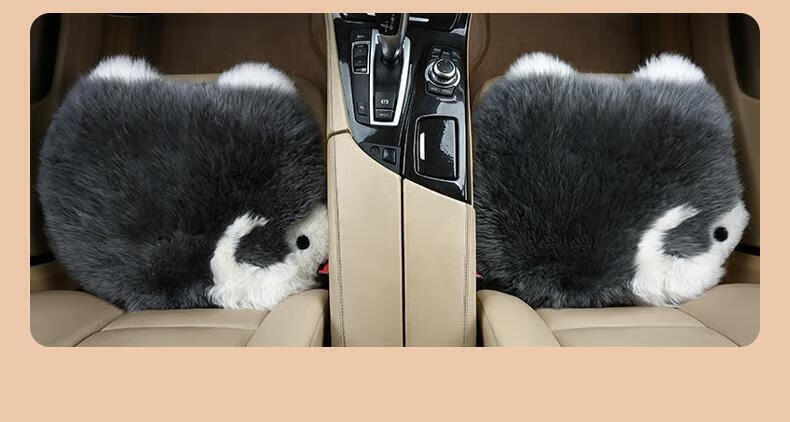 Xiangdaxia Car Seat Cushion, Winter Wool Thickened Seat Pad, Warm Chair Cushion for Winter, Universal, Silk Mist Brown [Single Piece] 19