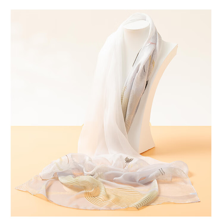 Shanghai Story Women's 100% Mulberry Silk Chiffon Scarf Sunscreen Shawl Birthday Gift Scarf Gift Box Rose Pink 13
