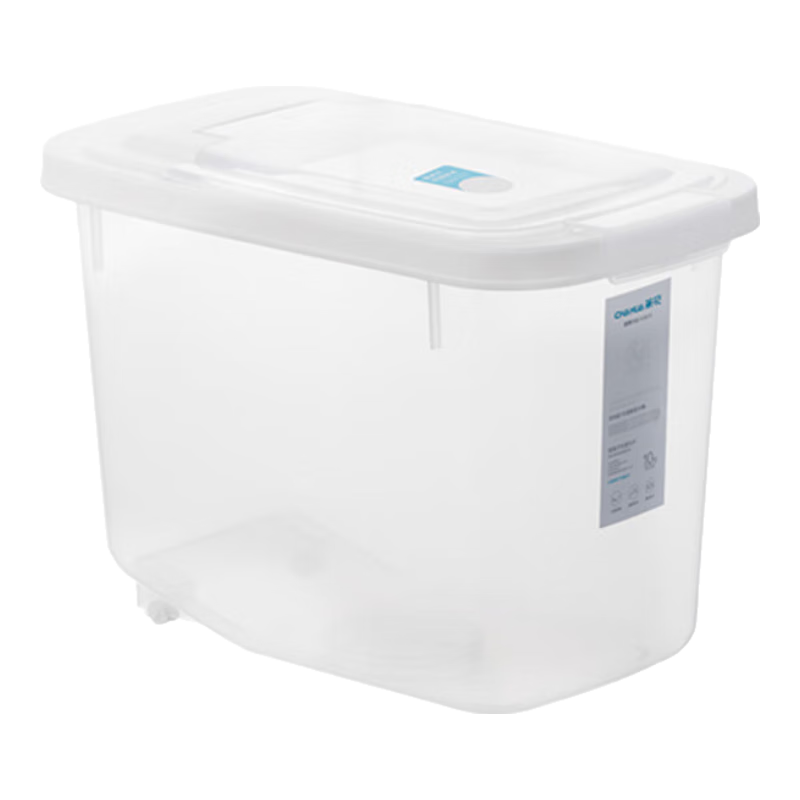 CHAHUA Kitchen Storage Box, Antibacterial Rice Container, Flour Bin, Rice Jar, Storage Box, Rice Container, Moisture-Proof, 10 Jin Capacity