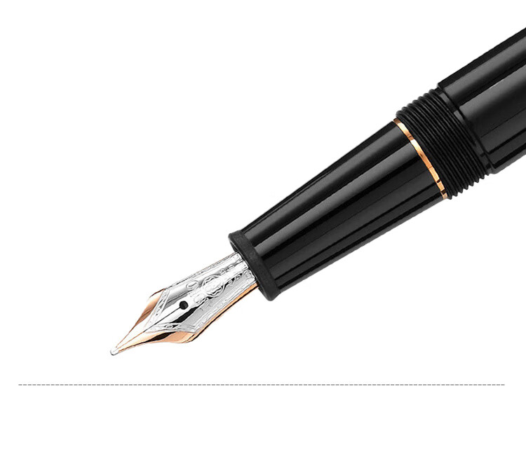 MONTBLANC Meisterstück 145 Platinum-Plated Fountain Pen F Nib 132467/106521 [Gift] 6