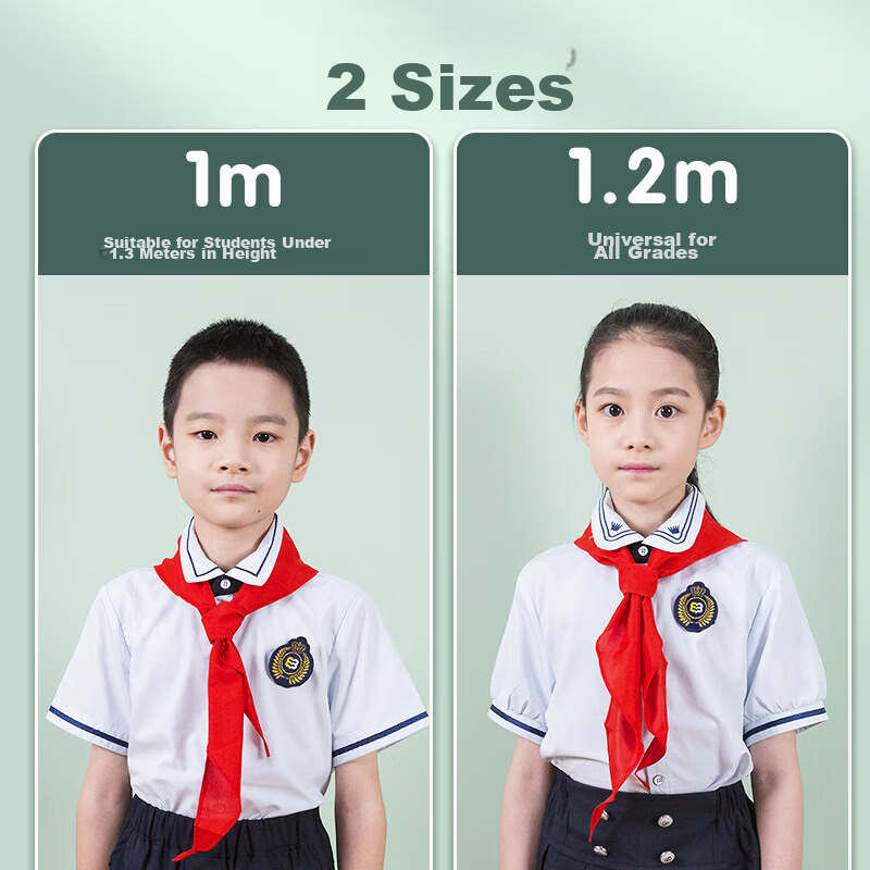 M&G Elementary School Red Scarf, Young Pioneers, National Standard Polyester Red Scarf, Standard Color-Changing, Breathable, Quick-Drying, Wholesale School Supplies, 1 Meter 2/1 Piece 4