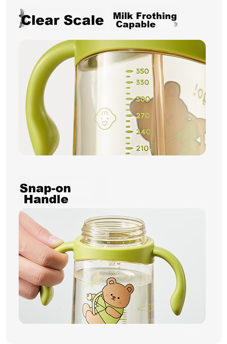 LOCK&LOCK Learning Cup with Straw for Babies 6 Months And Above, Water Cup for 1-3 Years Old, PPSU Milk Cup, Children's Straw Bottle 16