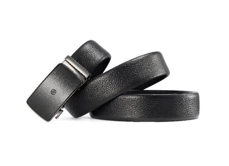 Aokang Men's Automatic Buckle Belt, Business Waistband, Top-Grain Leather Trouser Belt, Birthday Gift for Husband 12