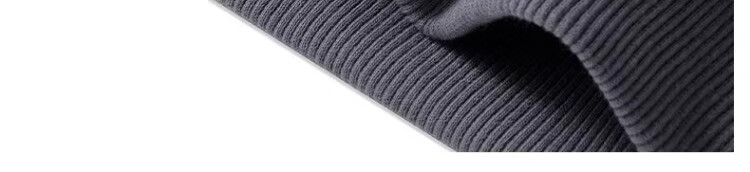 GENIOLAMODE Fleece-Lined Crew Neck Sweatshirt for Men, Autumn And Winter Heavyweight 420G Thick Long-Sleeve Top without Hood, Trendy Style, Dark Gray, 3XL 23