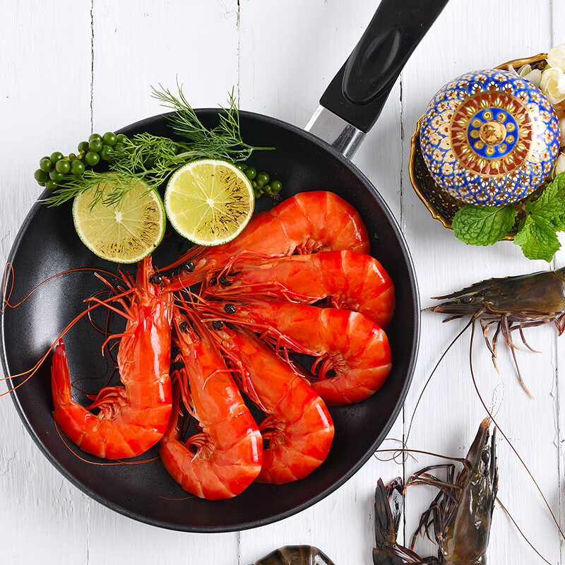 京东超市巨型泰国黑虎虾3.6斤 16/20规格 28-36只/盒 新老包装交替