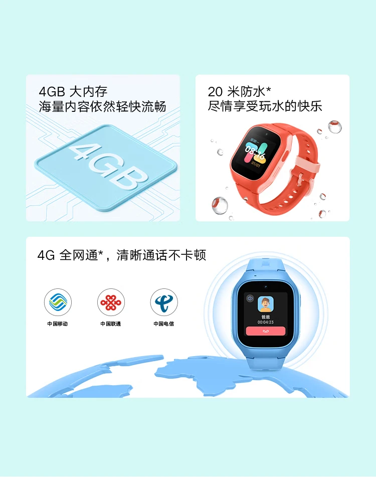 Xiaomi MI Phone Watch 6C Mi Rabbit Children's Learning Watch 4G Full Netcom Children's GPS Positioning Smart Video Camera Waterproof Long Standby Children's WeChat Blue Xiaomi MI Phone Watch 6C Mi Rabbit Children's Learning Watch 4G Full Netcom Children's GPS Positioning Smart Video Camera Waterproof Long Standby Children's WeChat Blue