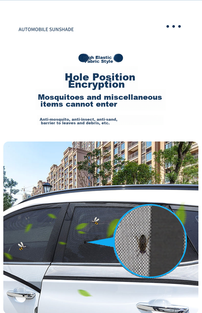 KOOLIFE Car Sunshade, Window Sunshade, Anti-UV Cover, Side Window Sunshade, Mosquito Net, Screen Window, Heat Insulation, Anti-Willow Polle 7