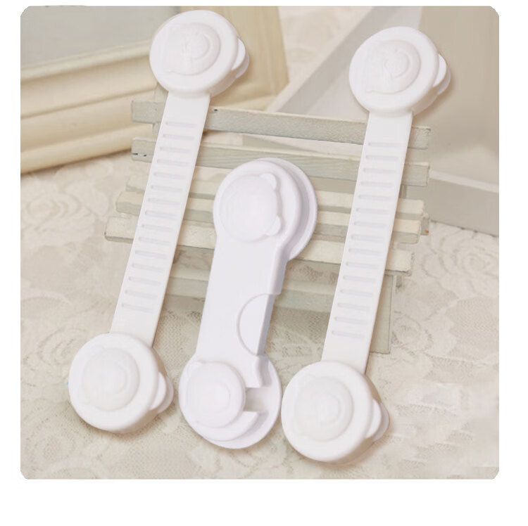 Aibaoshi Baby Child Lock Drawer Latch Safety Lock Anti-Baby Pinch Anti-Opening Pull Door Refrigerator Cabinet Lock, 6 Pieces, S527 12